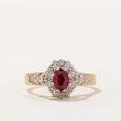 Synthetic Ruby & Diamond Ring | 0.50ct, 0.04ctw | SZ 7.25 | Online Hot Sale