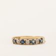 Natural & Synthetic Sapphire & Diamond Ring | 0.20ctw, 0.01ctw | SZ 6.25 | Supply