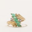 Emerald & Diamond Ring | 0.50ctw, 0.01ctw | SZ 5.5 | Supply