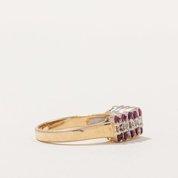 Ruby & Diamond Cocktail Ring | 0.55ctw, 0.18ctw | SZ 5.25 | Online