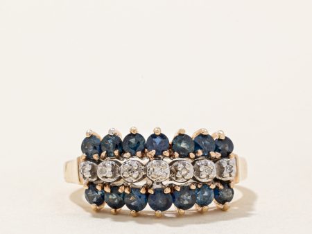 Sapphire & Diamond Ring | 0.70ctw, 0.02ctw | SZ 6 | Discount