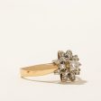 Flower Diamond Ring | 0.49ctw | SZ6.75 | Discount