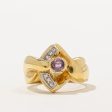 Pink Sapphire & Diamond Cocktail Ring | 0.25ct, 0.03ctw | SZ 5.5 | Sale