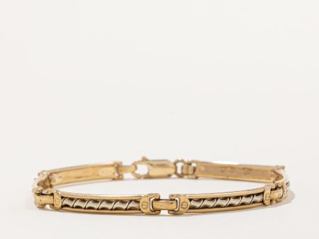 Mardo  10k Two Tone Gold Bracelet | 7  | Discount