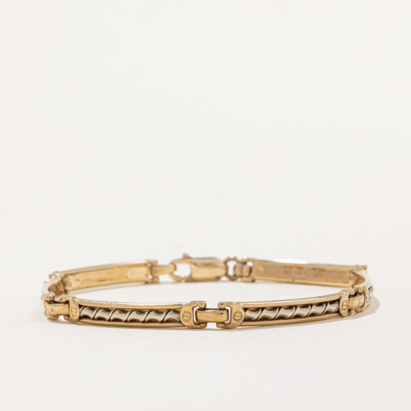 Mardo  10k Two Tone Gold Bracelet | 7  | Discount