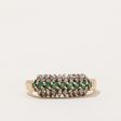 Emerald & Diamond Ring | 0.10ctw, 0.08ctw | SZ 5.75 | Hot on Sale