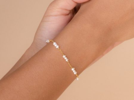 Hali Pearl Station Bracelet For Sale