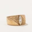 Flush Set Diamond Textured Band | 0.06ct | SZ 6.75 | Online Sale