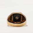 Onyx  V  Signet Ring | 1.00ct | SZ 6.5 | Online Sale