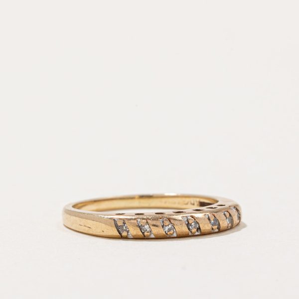 Flush Set Diamond Ring | 0.06ctw | SZ 6.5 | Sale