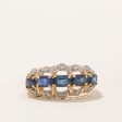 Sapphire & Diamond Cocktail Ring | 1.25ctw, 0.05ctw | SZ 5.75 | Online Hot Sale