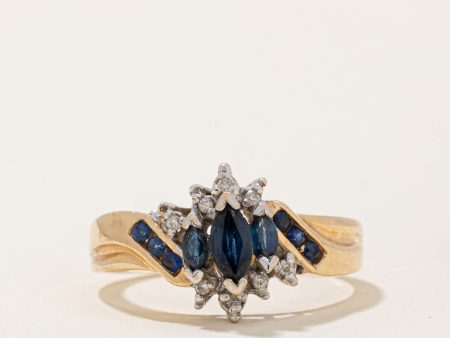 Sapphire & Diamond Ring | 0.25ctw, 0.04ctw | SZ 7.75 | Sale