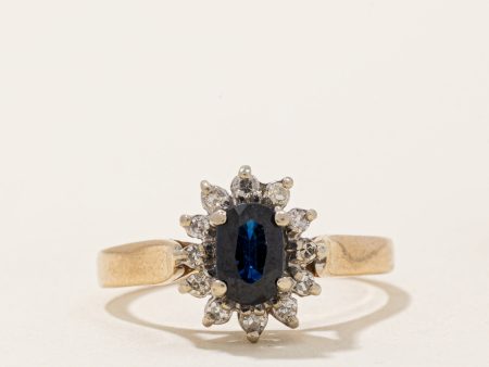 Sapphire & Diamond Ring | 0.55ct, 0.06ctw | SZ 5.5 | Discount