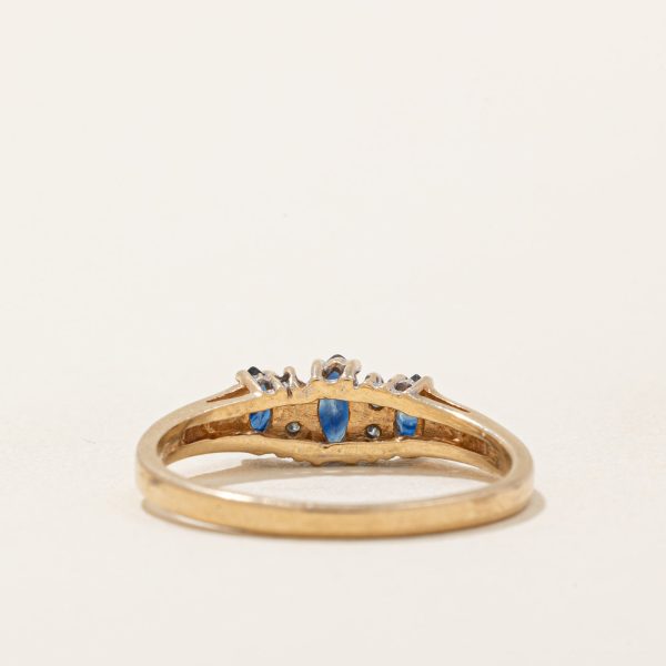 Sapphire & Diamond Ring | 0.25ctw, 0.02ctw | SZ 6.75 | Discount