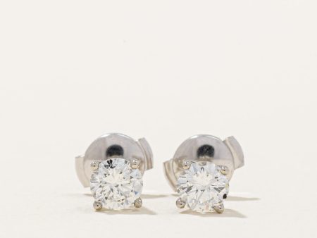 100 Ways  GIA Certified Diamond Stud Earrings | 0.88ctw SI1 SI2 F | Hot on Sale