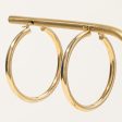 18k Yellow Gold Hoop Earrings For Sale