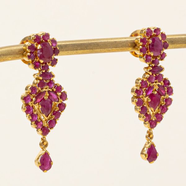 Ruby Drop Earrings | 5.50ctw | Sale