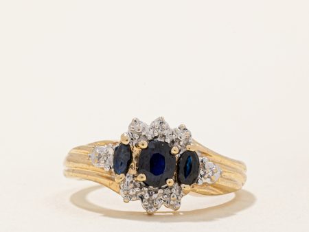 Sapphire & Diamond Ring | 0.66ctw, 0.02ctw | SZ 6.5 | Sale