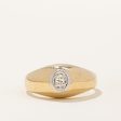 Oval Cut Diamond Dome Ring | 0.11ct | SZ 10.5 | Supply