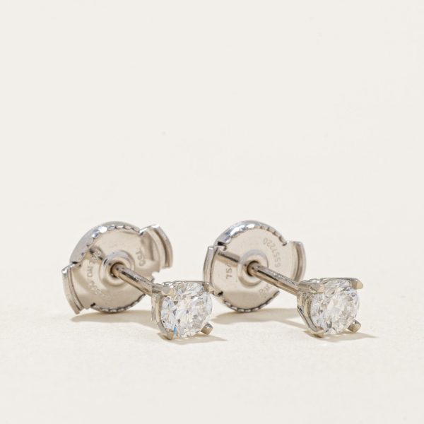 100 Ways  Diamond Stud Earrings With Eagle Claws and Guardian Backs | 0.36ctw | Discount