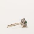 Emerald & Diamond Ring | 0.13ct, 0.10ctw | SZ 7.75 | Online Sale