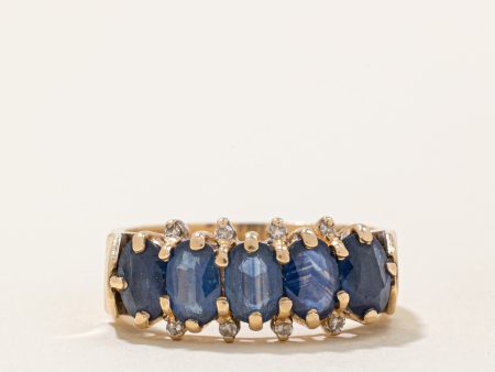 Sapphire & Diamond Cocktail Ring | 1.50ctw, 0.04ctw | SZ 8.5 | Online