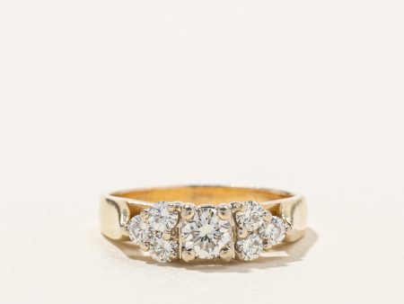 High Set Diamond Ring | 0.59ctw | SZ 5.75 | Cheap