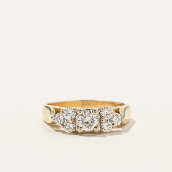 High Set Diamond Ring | 0.59ctw | SZ 5.75 | Cheap