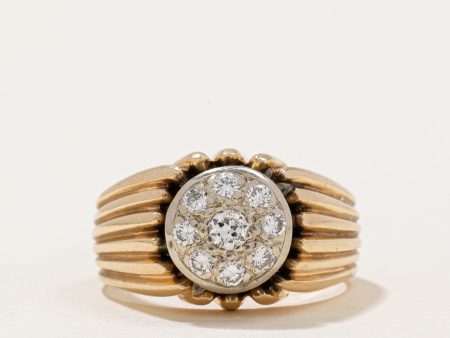 Pave Set Diamond Ring | 0.41ctw | SZ 8.25 | Hot on Sale