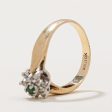 Emerald & Diamond Halo Ring | 0.05ct, 0.10ctw | SZ 6 | Online now