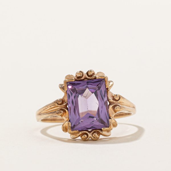 Synthetic Purple Sapphire Ring | 4.00ct | SZ 8.5 | Fashion