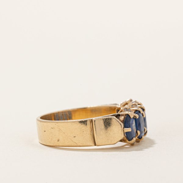 Sapphire & Diamond Cocktail Ring | 1.50ctw, 0.04ctw | SZ 8.5 | Online