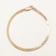 14k Yellow Gold Herringbone Chain Bracelet | 8  | Cheap