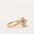 Pave Set Diamond Twisted Ring | 0.22ctw | SZ 7.75 | Online