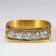 Gypsy Set Five Stone Diamond Ring | 0.25 ctw, SZ 4.75 | Online