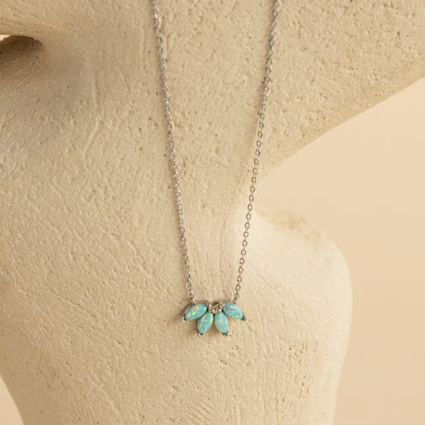 Turquoise Opal Marquise Necklace Fashion