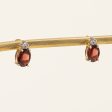 Garnet & Diamond Earrings | 3.00ctw, 0.02ctw | Sale