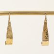 14k Yellow Gold Hammer Finish Earrings Online