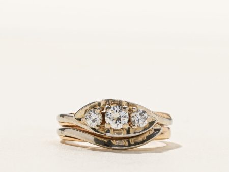 Three Stone Diamond Ring | 0.34ctw | SZ 5 | Discount