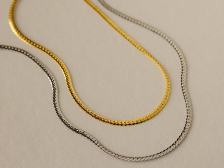 Thick Snake Chain Necklace For Sale