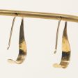 14k Yellow Gold Hammer Finish Earrings Online