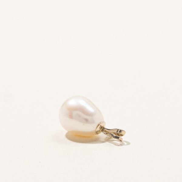 Pearl & Diamond Drop Pendant | 0.01ct | Online now