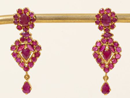 Ruby Drop Earrings | 5.50ctw | Sale