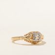 Old European Cut Diamond Ornate Ring | 0.14ct | SZ 4.5 | Online Hot Sale