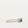 Emerald & Diamond Ring | 0.50ctw, 0.02ctw | SZ 7 | For Sale