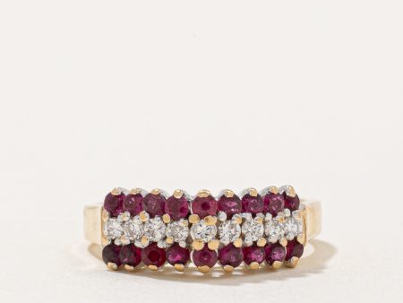 Ruby & Diamond Cocktail Ring | 0.55ctw, 0.18ctw | SZ 5.25 | Online