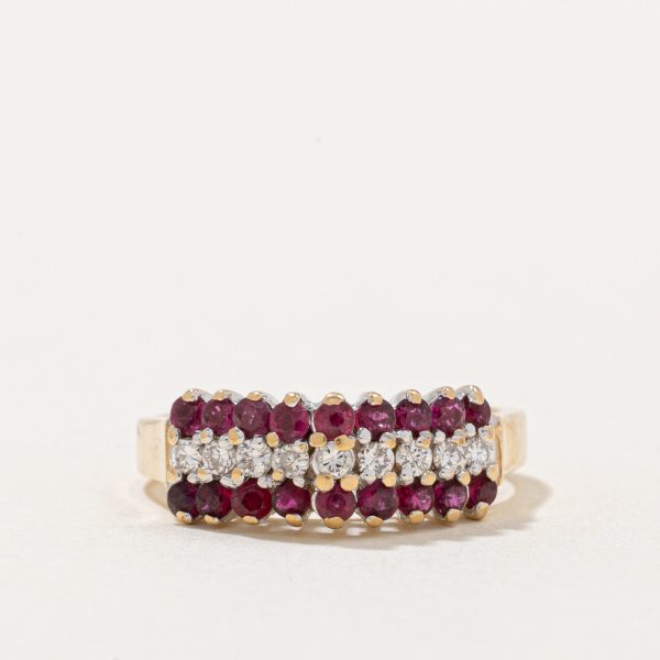 Ruby & Diamond Cocktail Ring | 0.55ctw, 0.18ctw | SZ 5.25 | Online