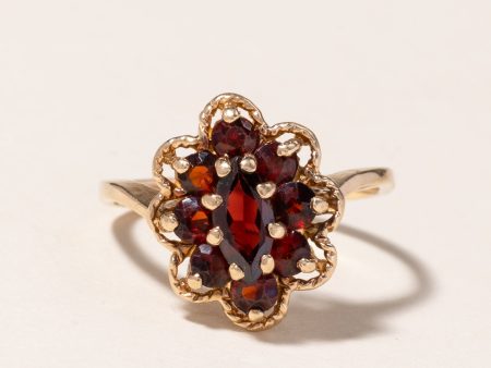 10K Yellow Gold Garnet Ring | 1.42ctw | SZ 6 | Online