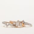 Marquise Cut Diamond Two Tone Gold Wedding Ring Set | 1.04ctw | SZ 6 | Discount