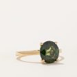 Green Sapphire Ring | 3.15ct | SZ 6.75 | Sale